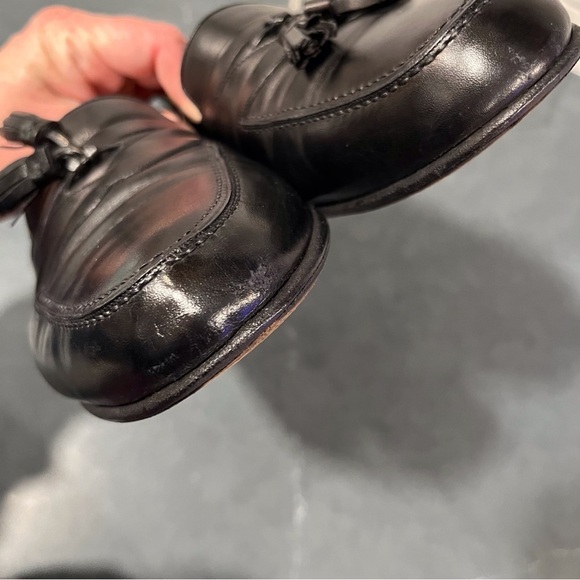 Bally men’s sz 9.5 Arturo black leather tassel loafers